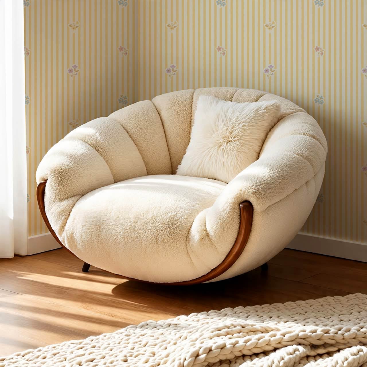 Maja Bloom Lane Yellow Cream Wallpaper