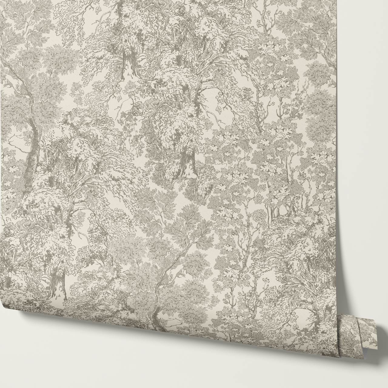 Manuela Heritage Forest Cream Taupe Wallpaper