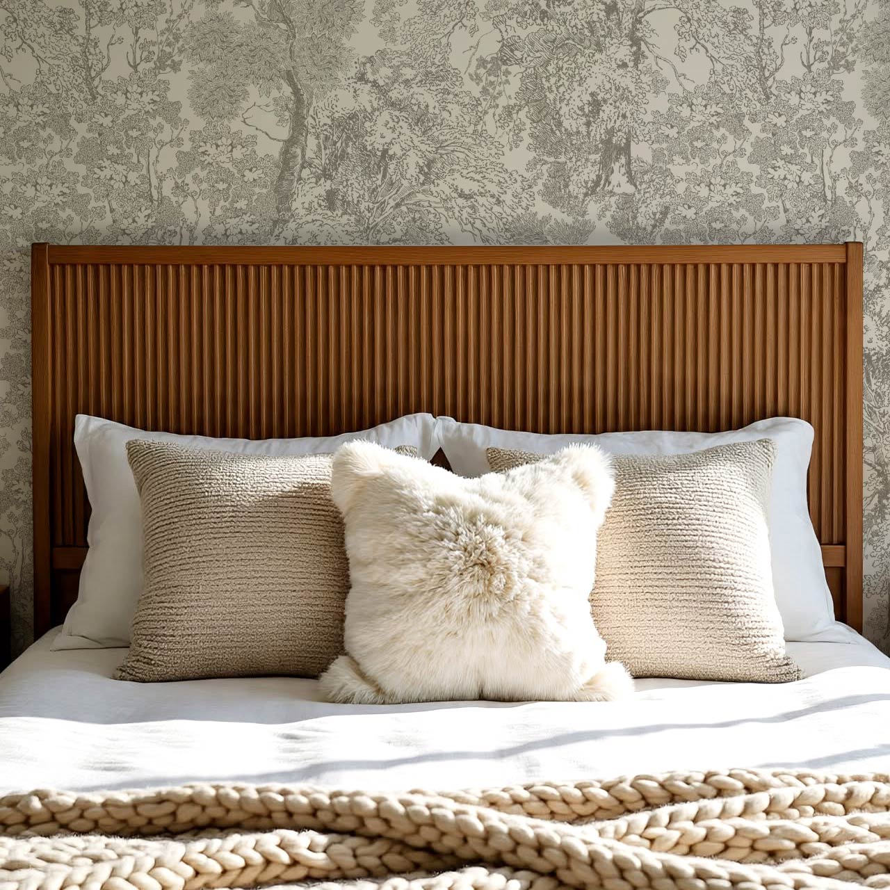 Manuela Heritage Forest Cream Taupe Wallpaper