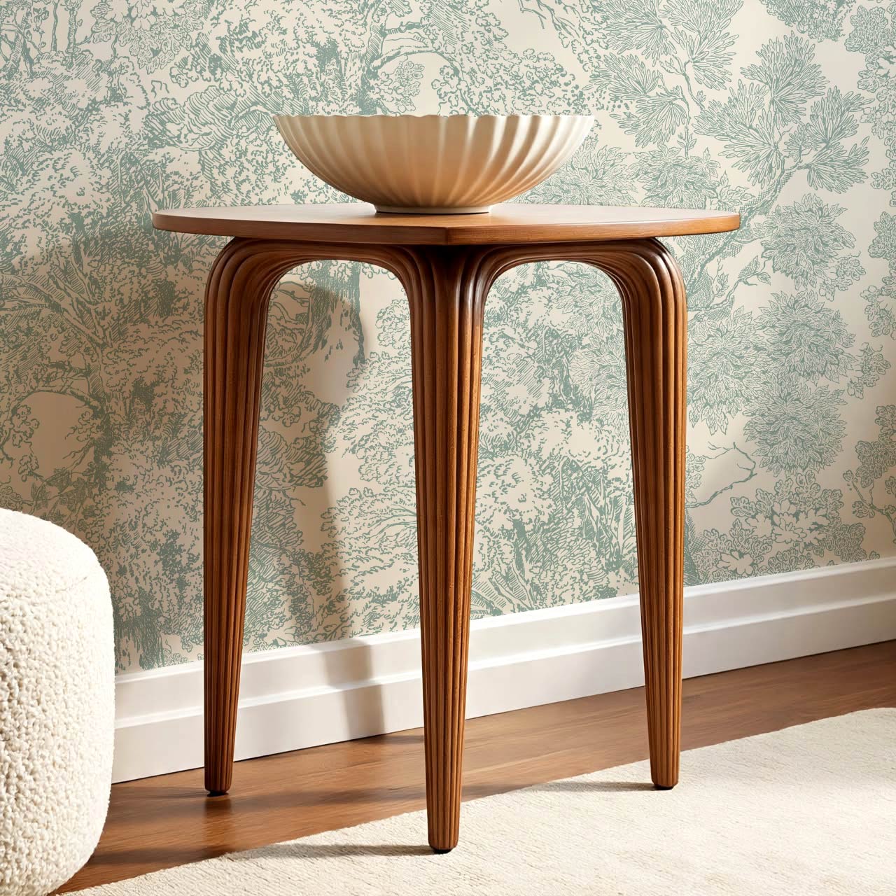 Manuela Heritage Forest Cream Sage Wallpaper