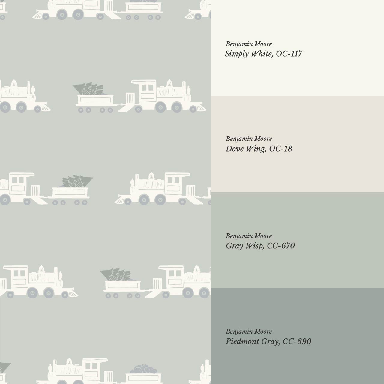 Marco Train Rider Sea Salt Wallpaper