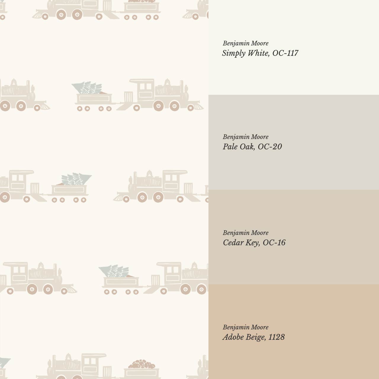 Marco Train Rider Oat Tan Wallpaper