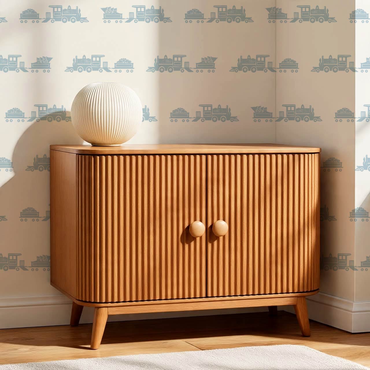 Marco Train Rider Blue Cream Wallpaper