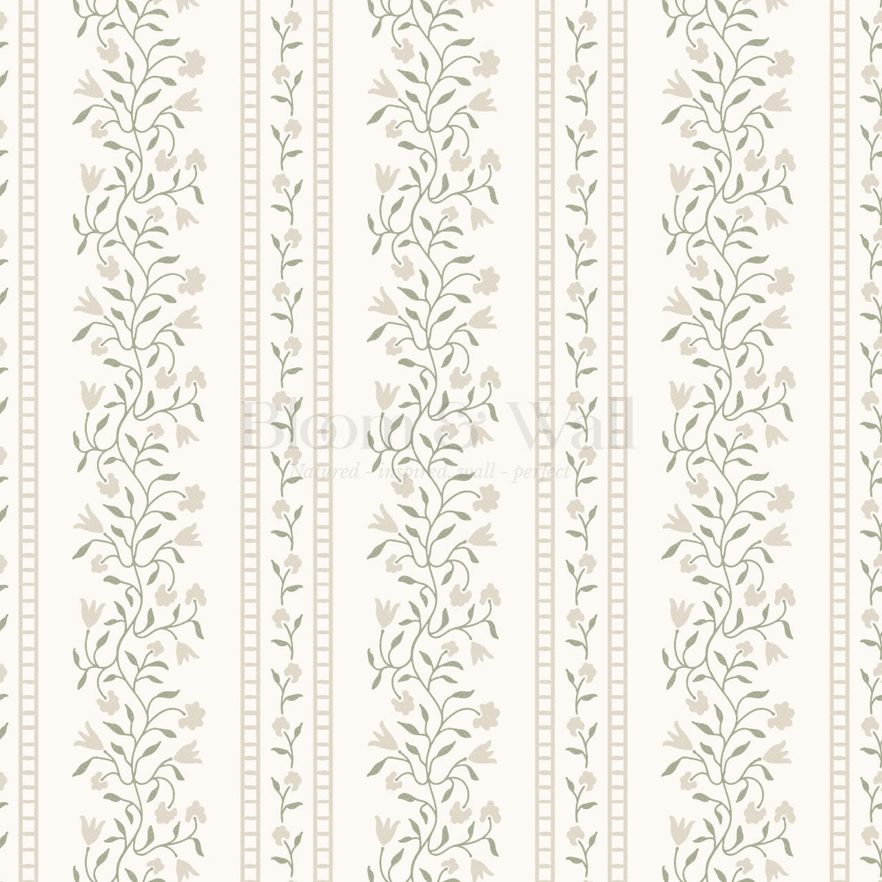 Margaret Botanical Vines Beige Wallpaper