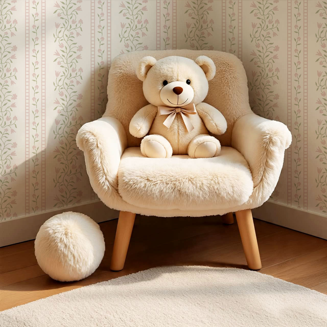 Margaret Botanical Vines Pink Wallpaper