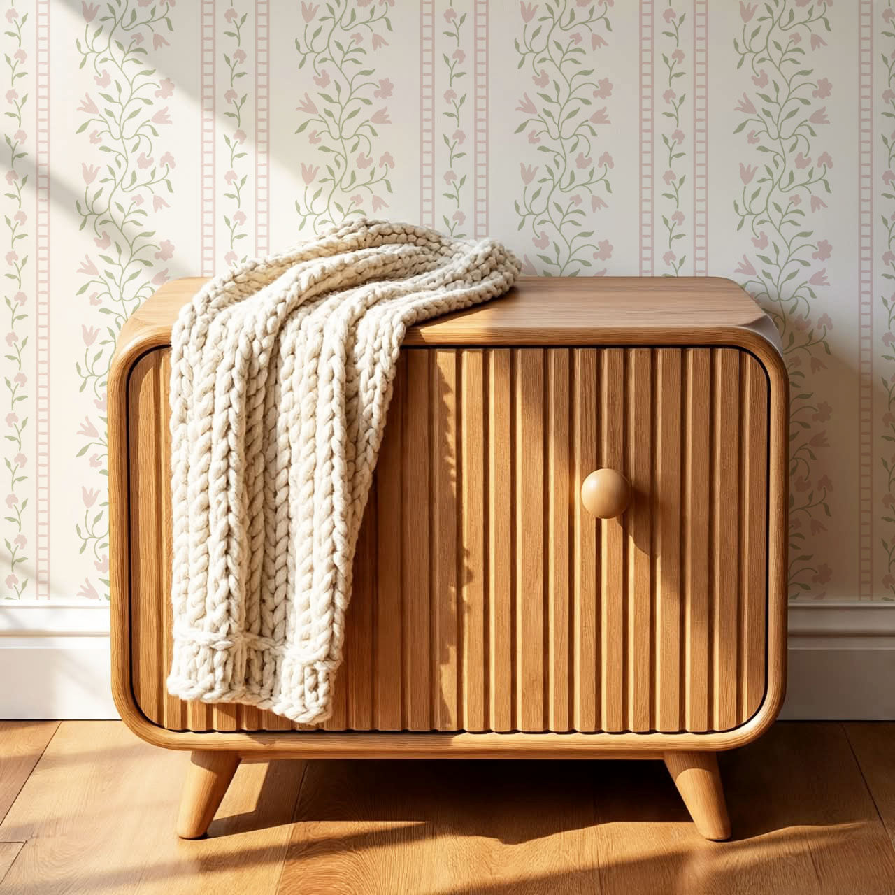 Margaret Botanical Vines Pink Wallpaper