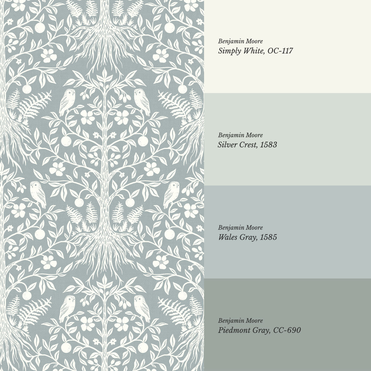 Mariana Verdant Forest Dove Wallpaper