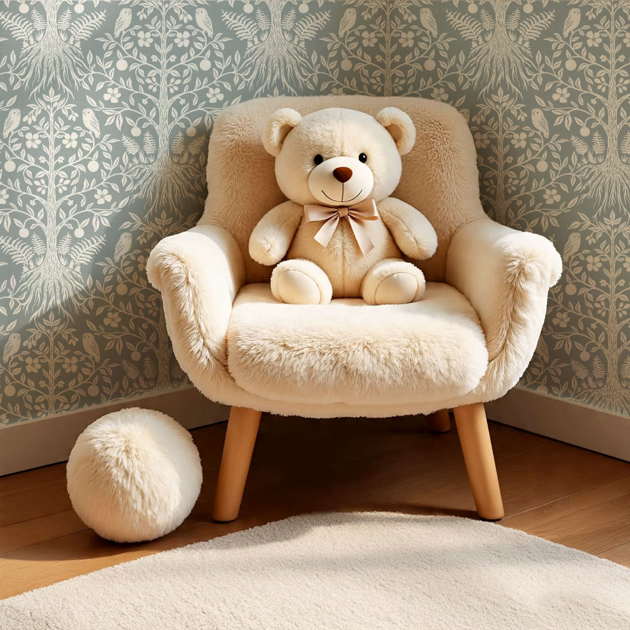 Mariana Verdant Forest Dove Wallpaper