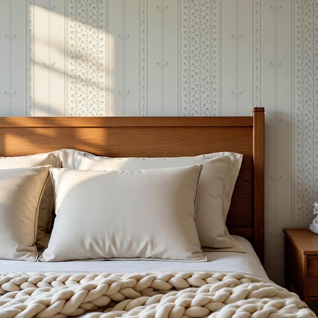 Marietta Tulip Silver Sage Wallpaper