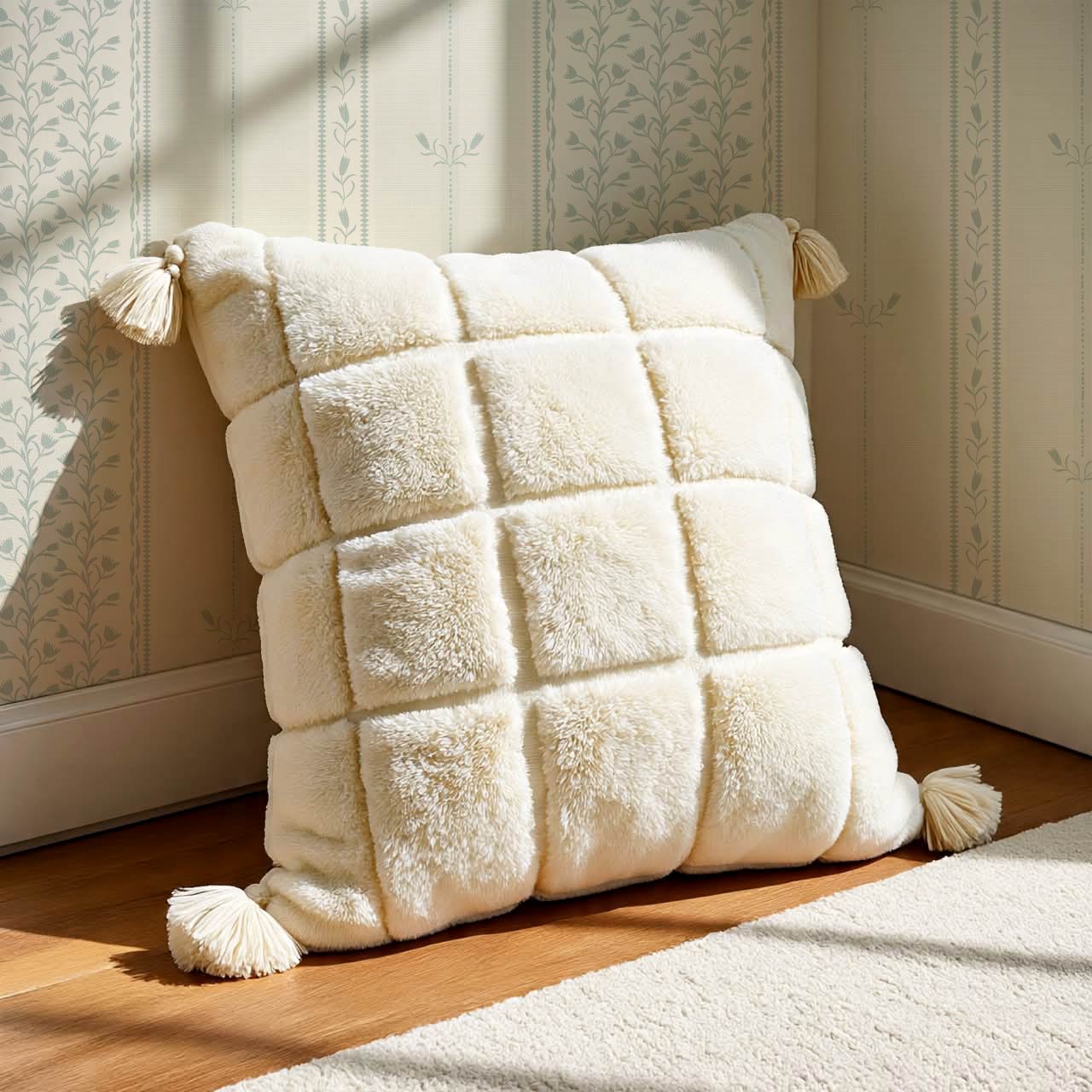 Marietta Tulips Sage Butter Wallpaper