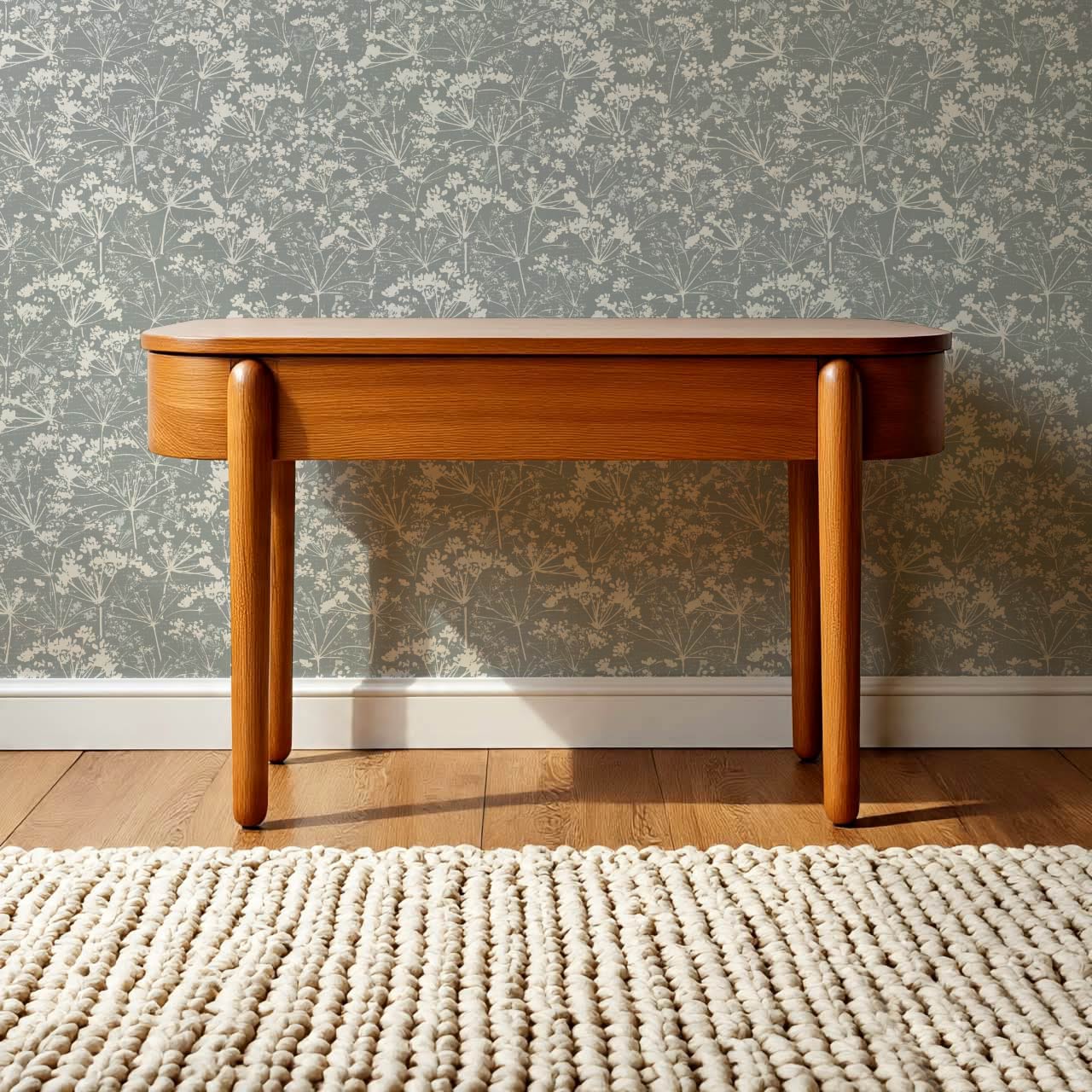 Matilda Pressed Queen Anne's Lace Smoke Wallpaper