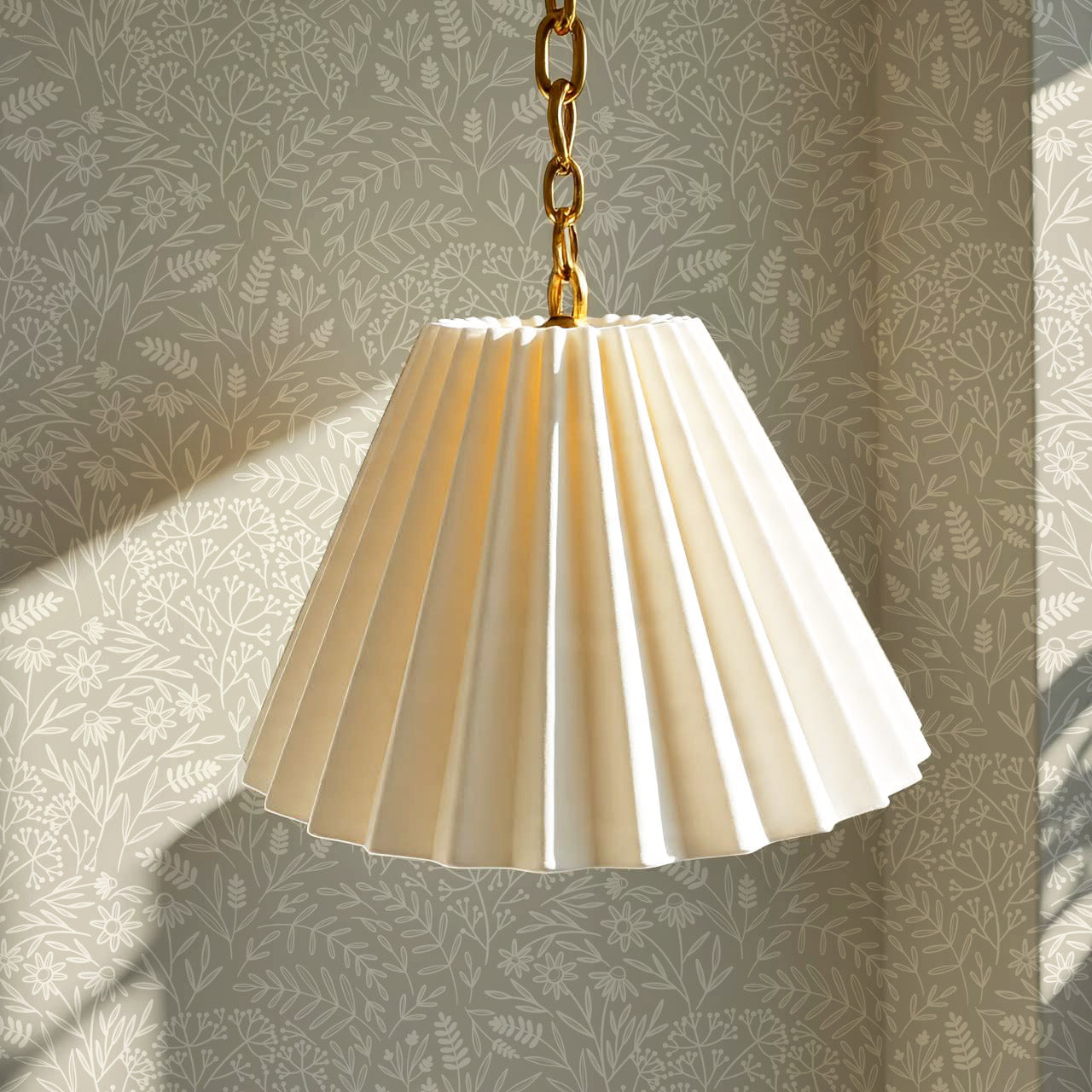 Maya Delicate Florals Olive Wallpaper