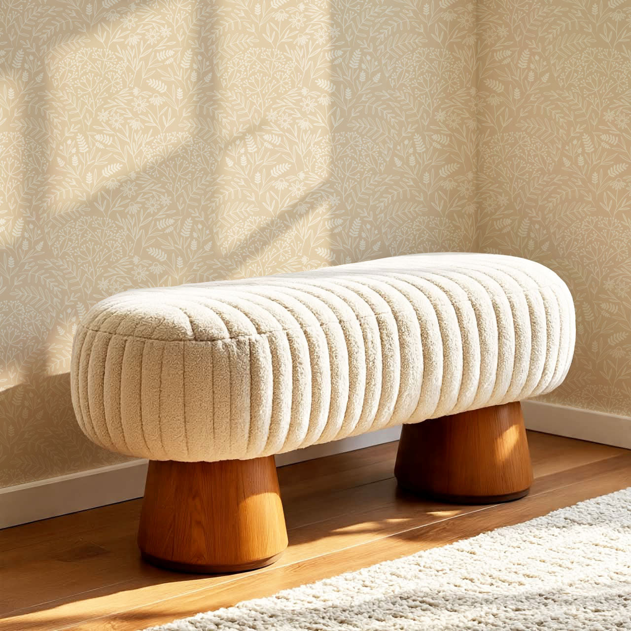 Maya Delicate Florals Coral Wallpaper