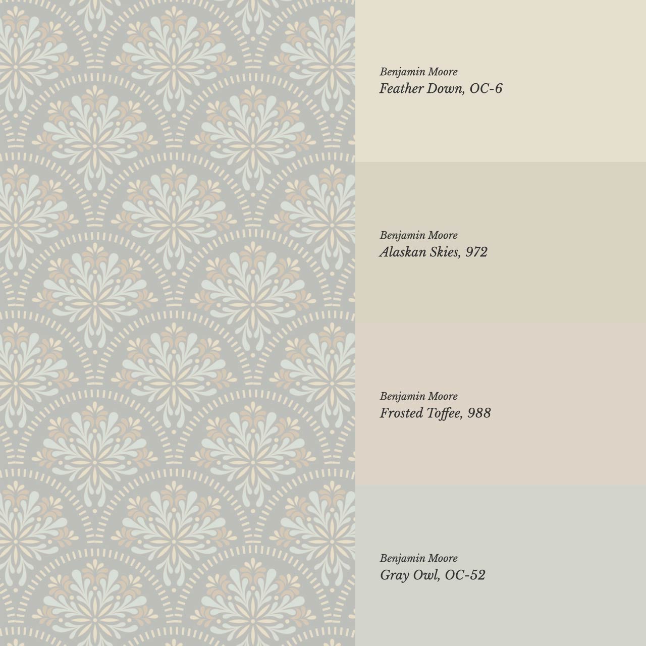 Meeri Boho Mandala Gray Wallpaper
