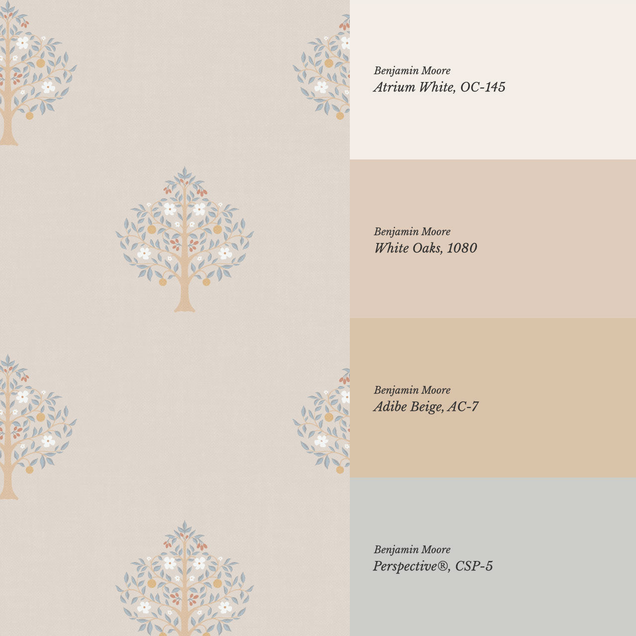 Melany Serene Grove Rose Dust Wallpaper
