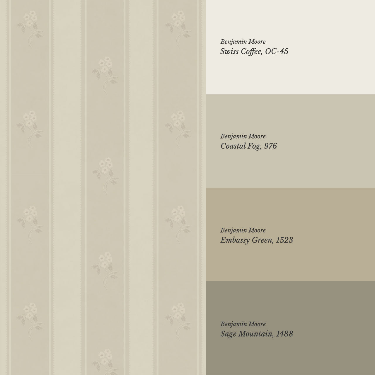 Melody Cottage Path Cream Wallpaper