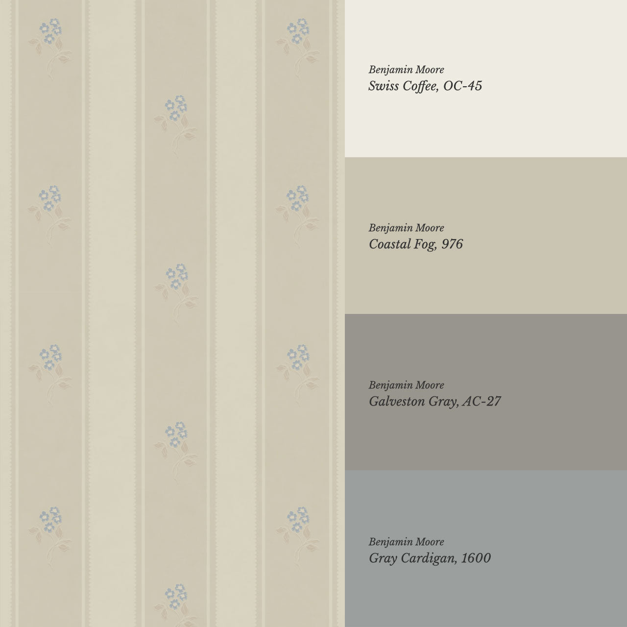 Melody Cottage Path Stone Wallpaper