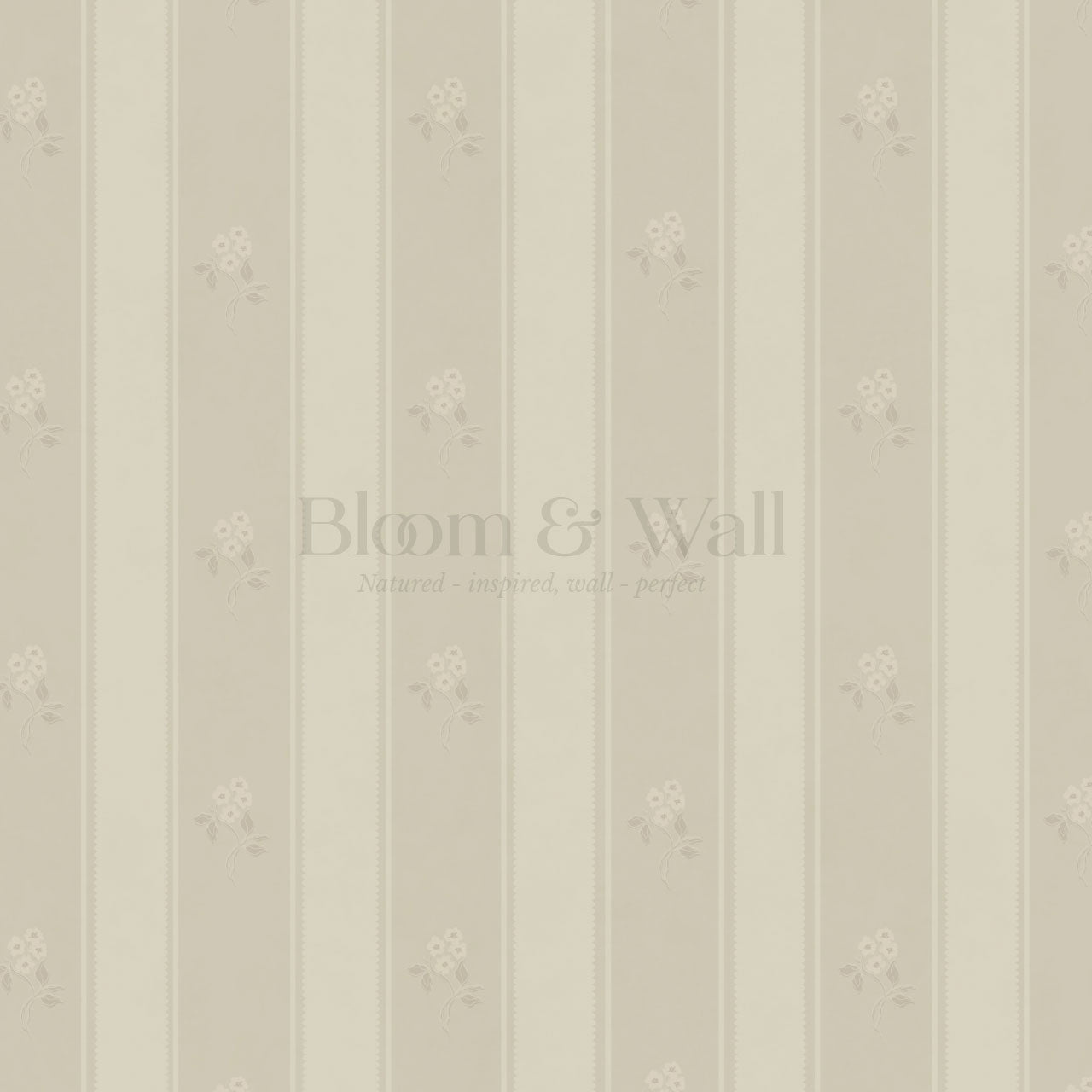 Melody Cottage Path Cream Wallpaper