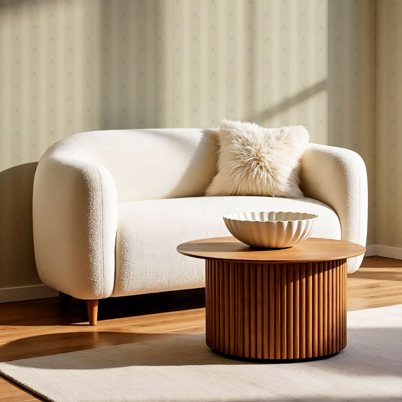 Melody Cottage Path Stone Wallpaper