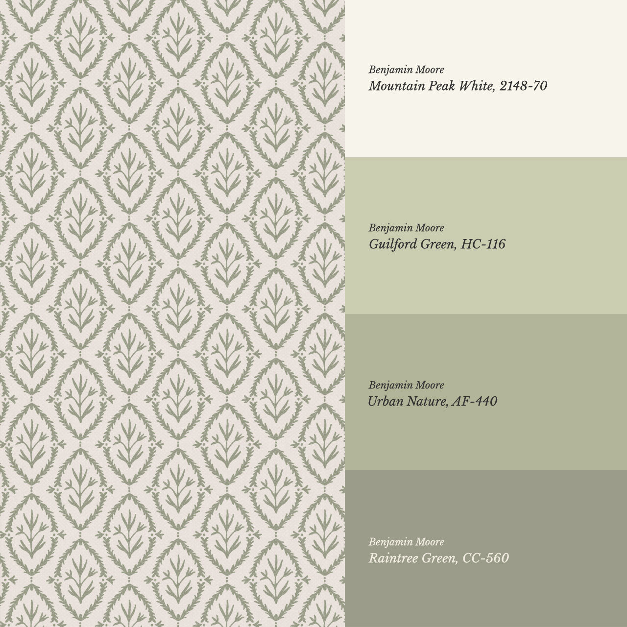 Merveille Garden Sage Wallpaper