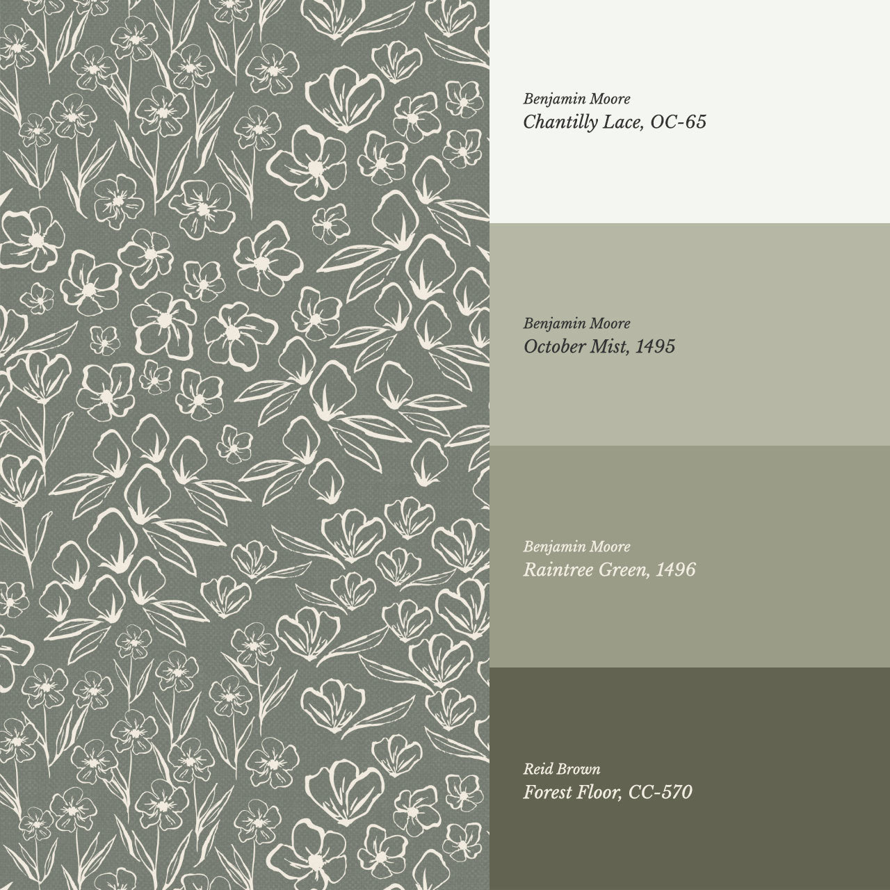 Millie Garden Sage Wallpaper