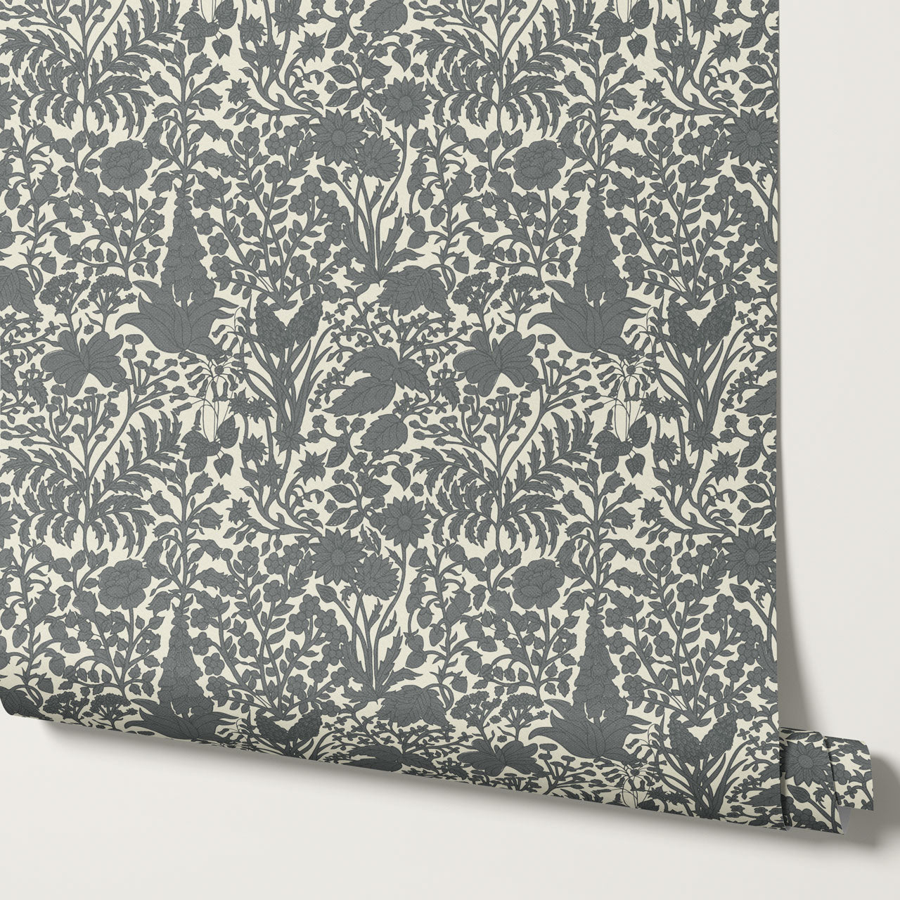 Montpellier Garden Slate Wallpaper