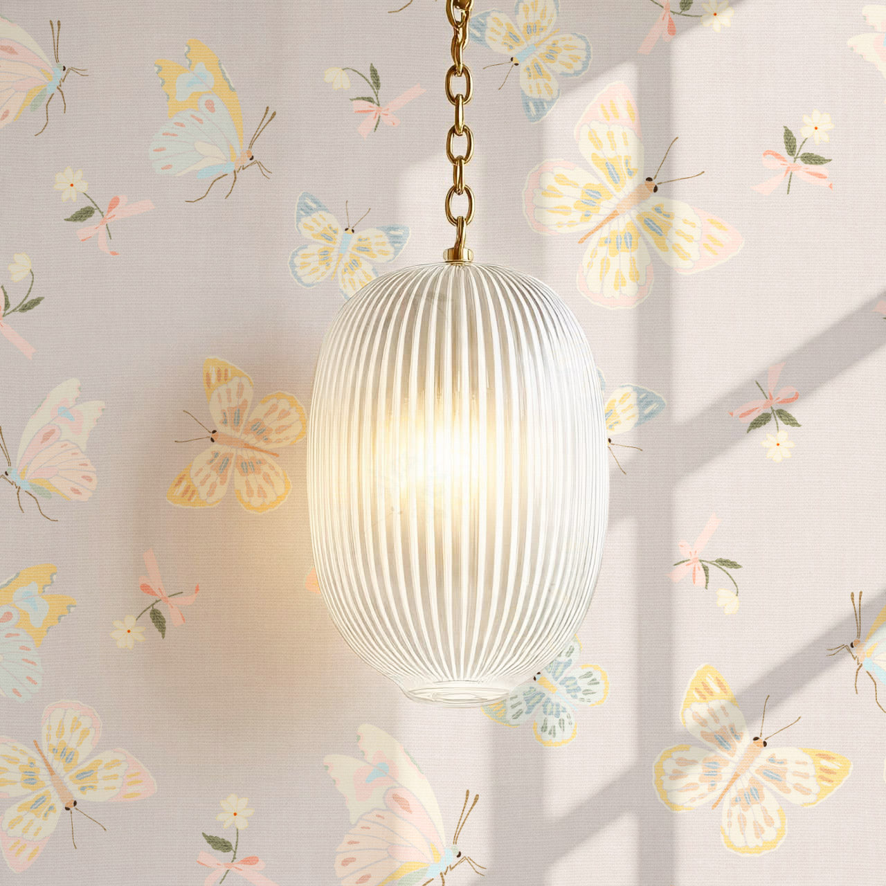 Myla Midsummer Butterflies Rose Dust Wallpaper