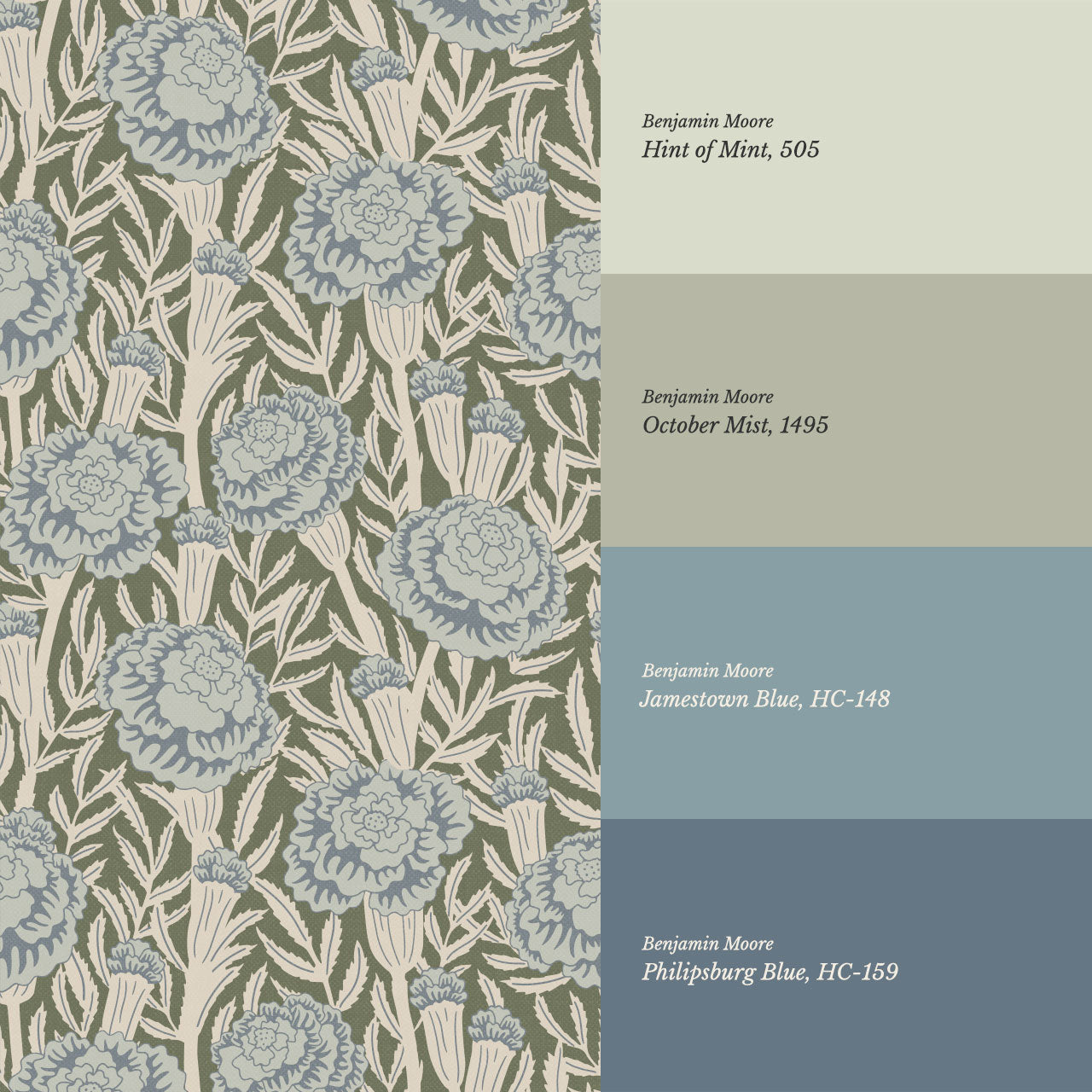 Mylle Garden Green Wallpaper