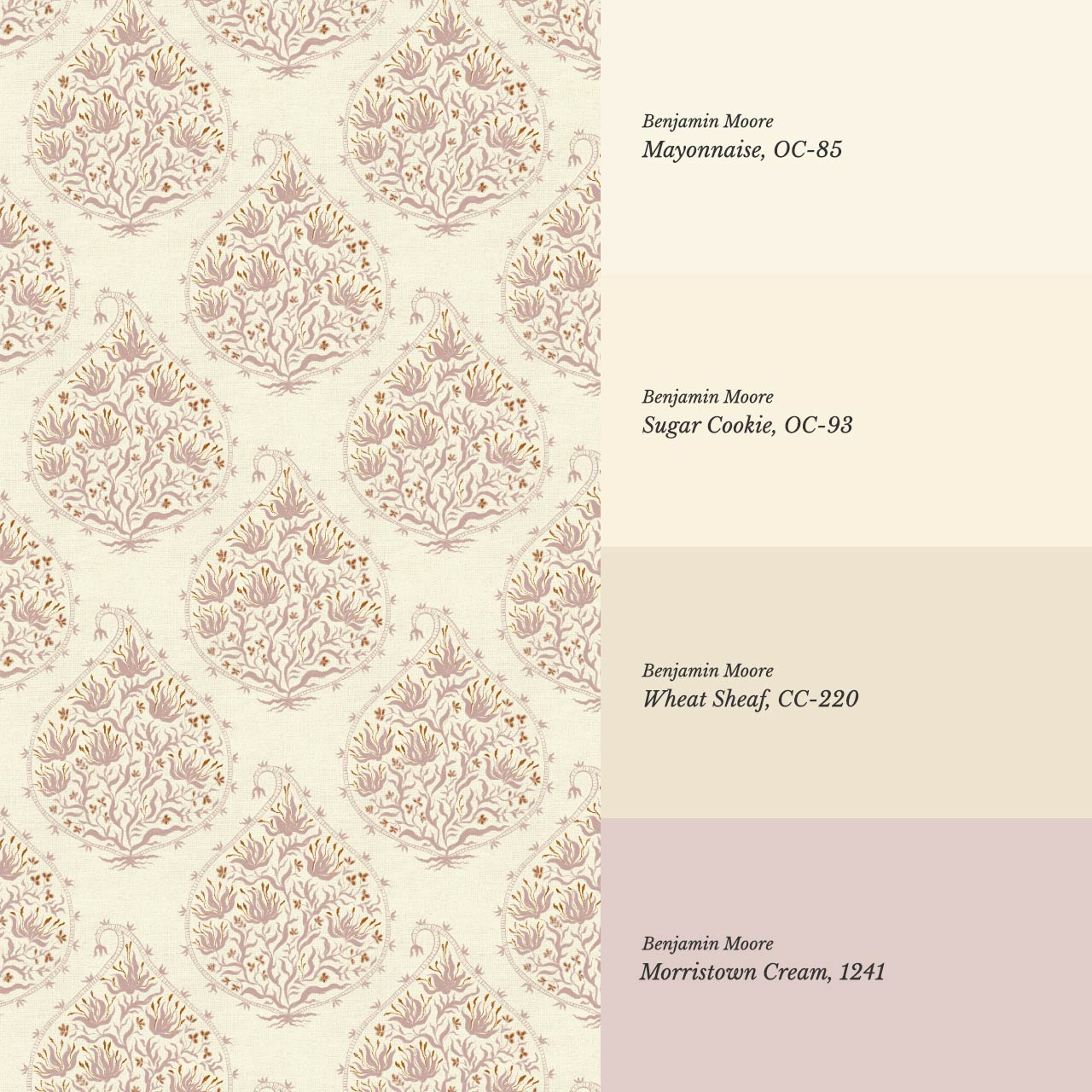 Narcisa Block Print Pale Pink Butter Wallpaper