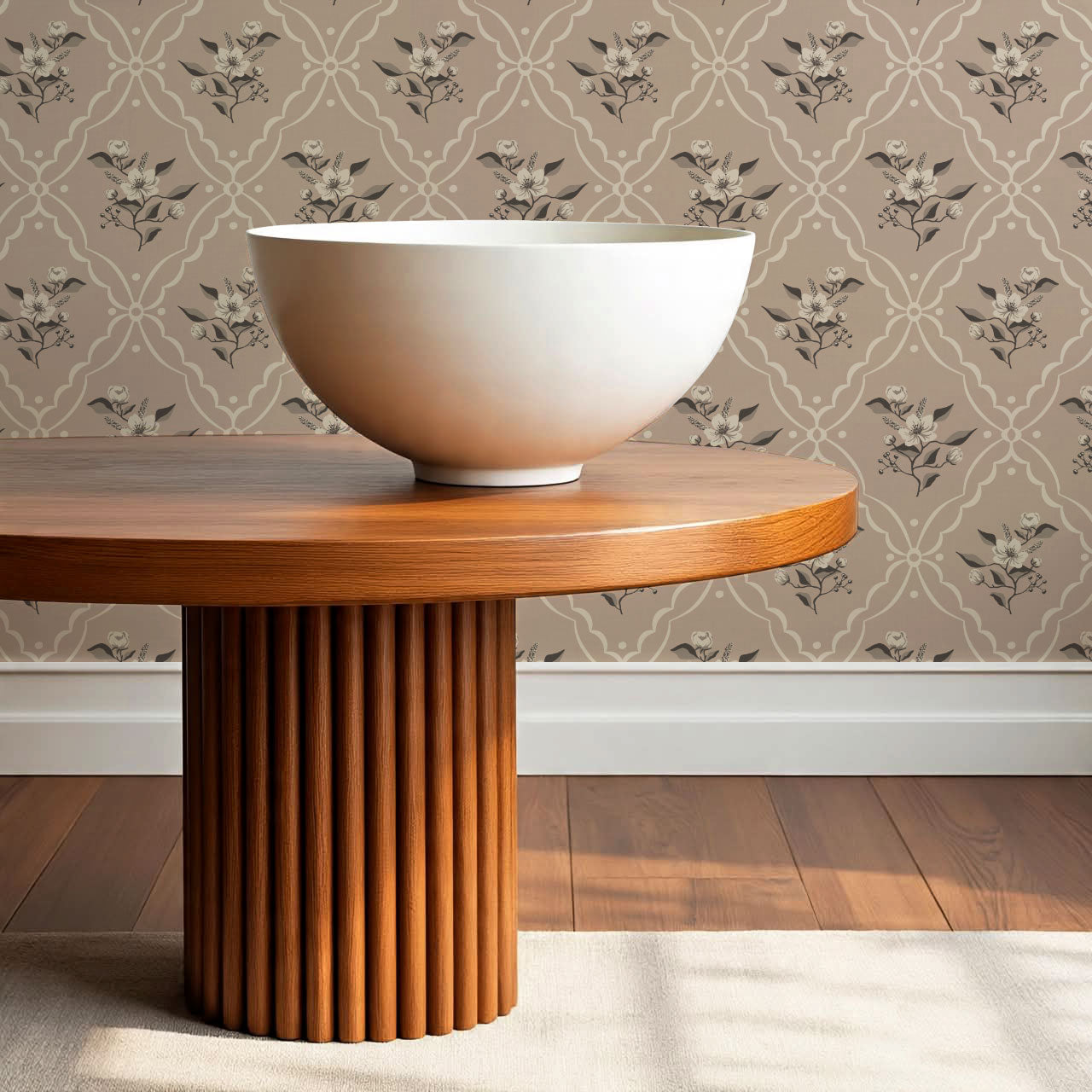 Nayeli Cottage Diamond Rose Dust Wallpaper