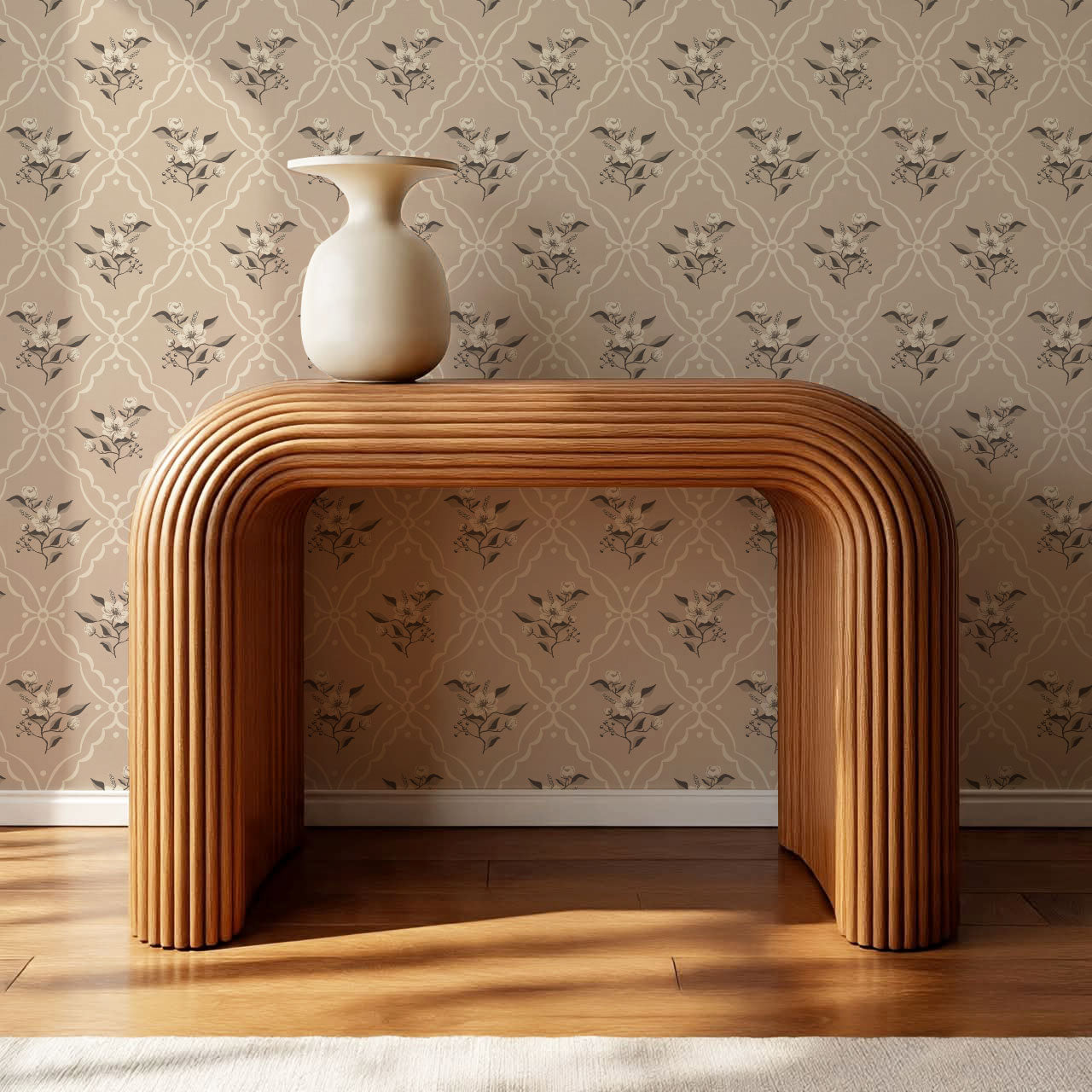 Nayeli Cottage Diamond Rose Dust Wallpaper