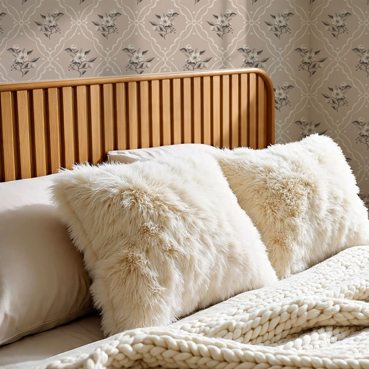 Nayeli Cottage Diamond Rose Dust Wallpaper