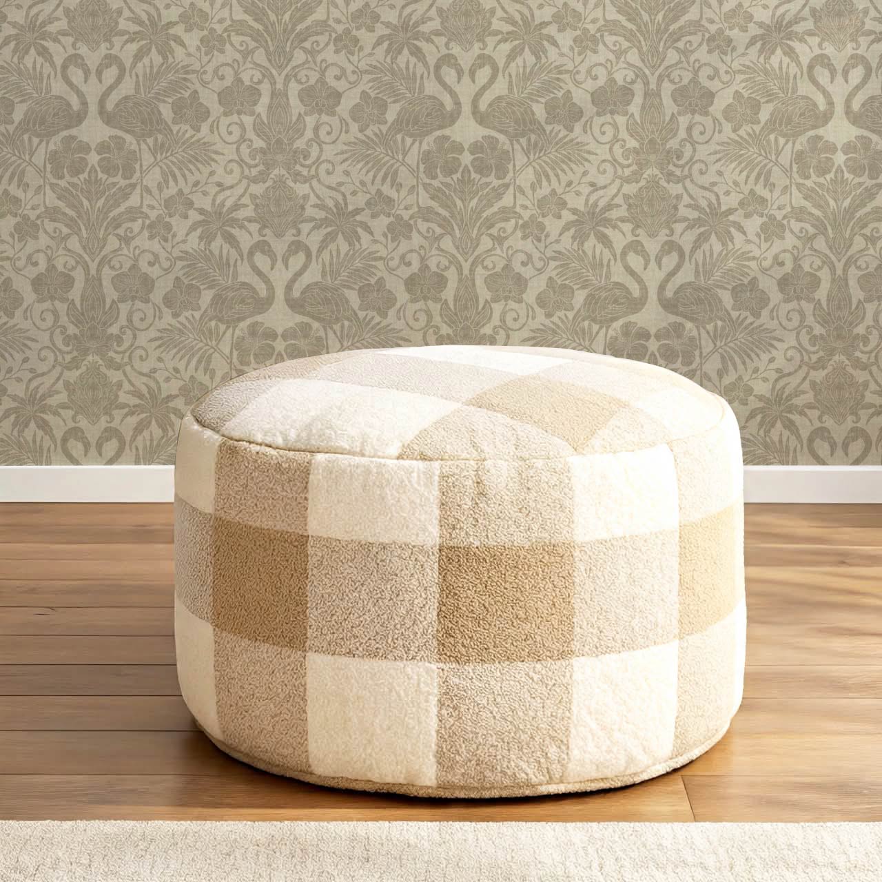 Nemy Flamingoes Stone Taupe Wallpaper