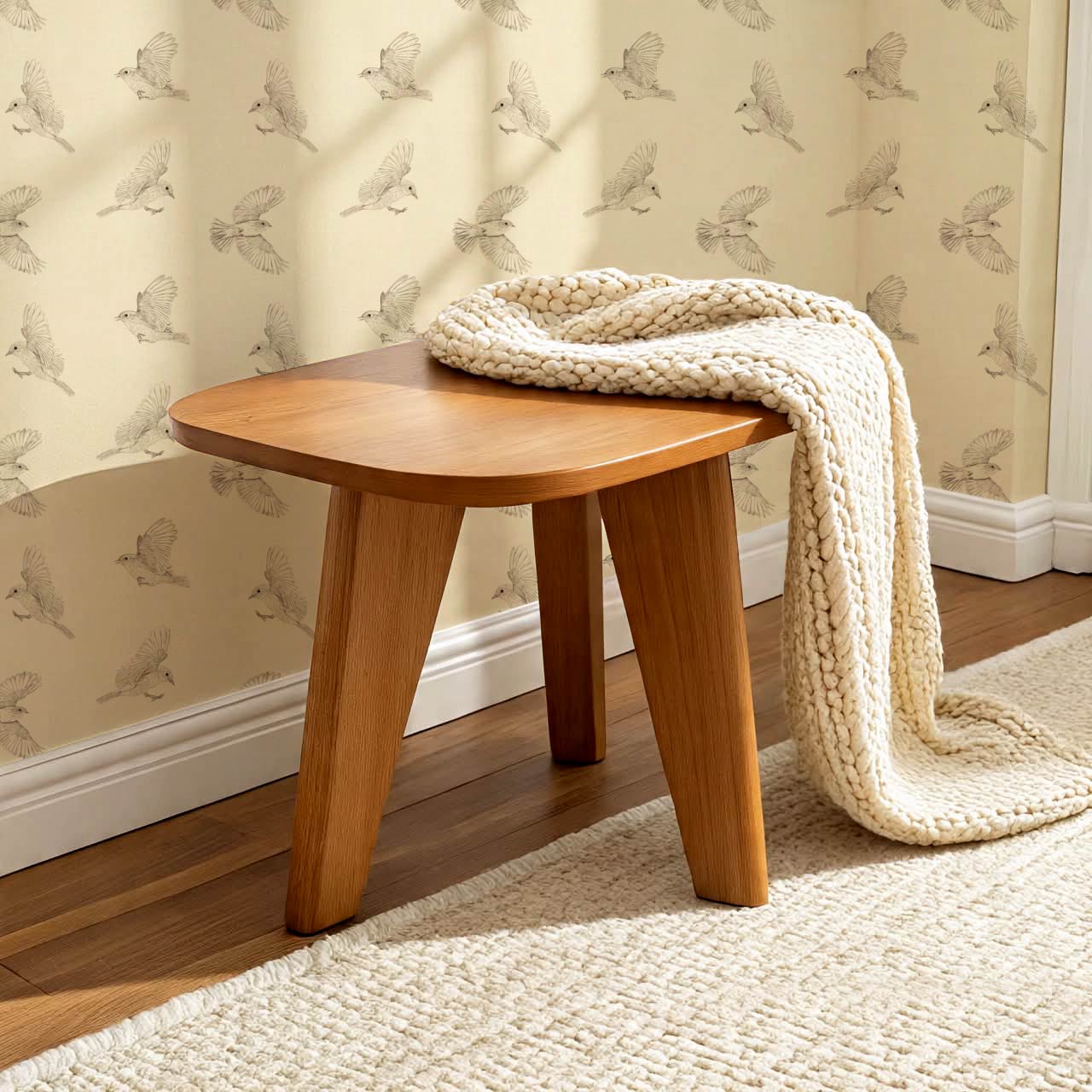 Nerissa Birds Pale Honey Wallpaper