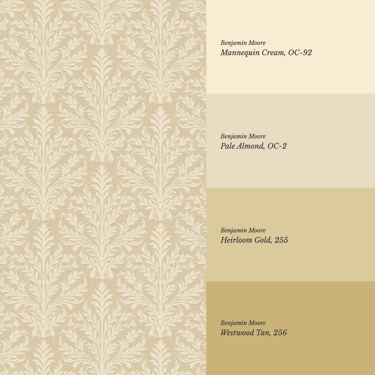 Novalie Diamond Damask Almond Yellow Wallpaper