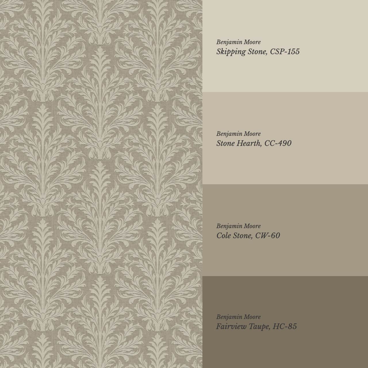 Novalie Diamond Damask Olive Stone Wallpaper
