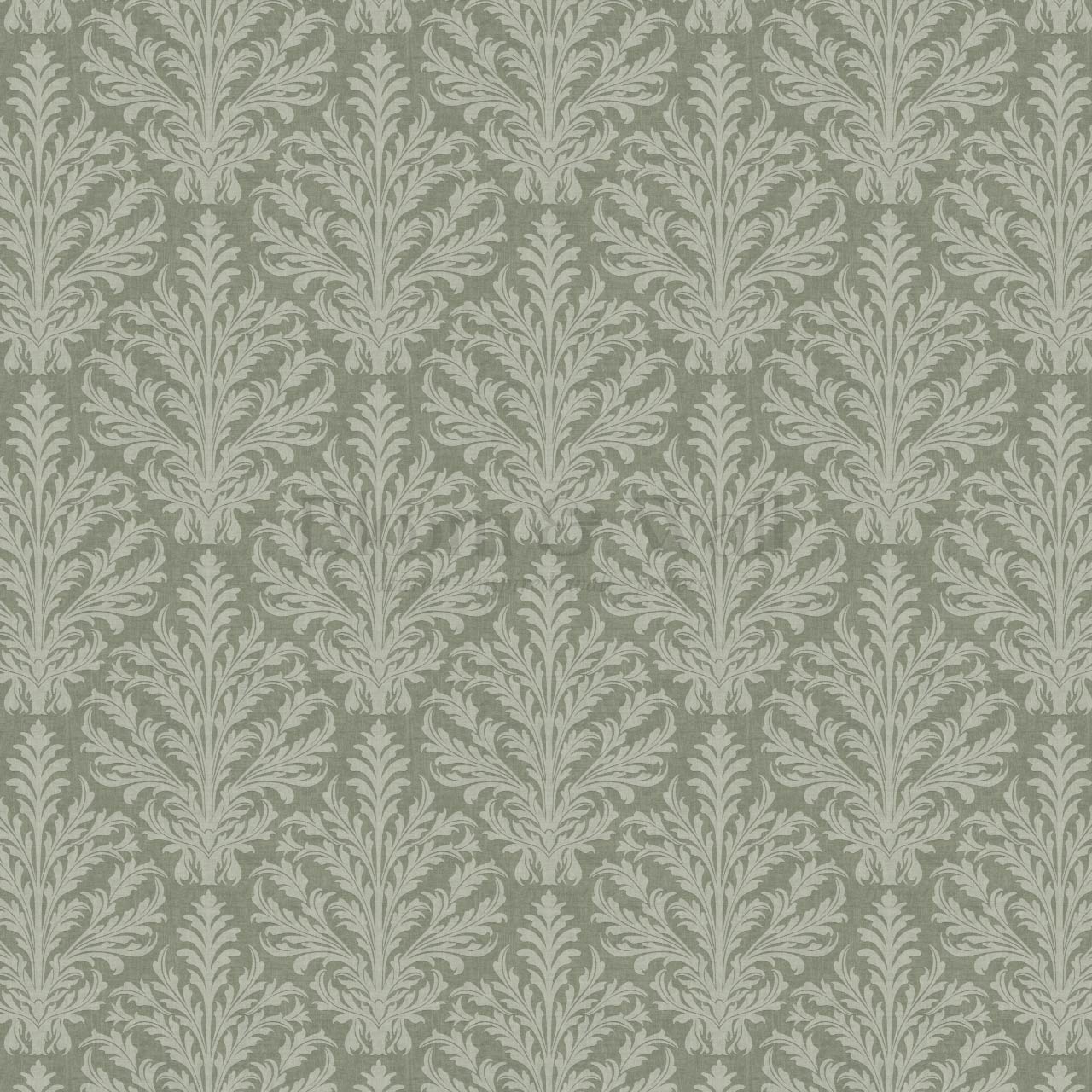 Novalie Diamond Damask Green Olive Wallpaper
