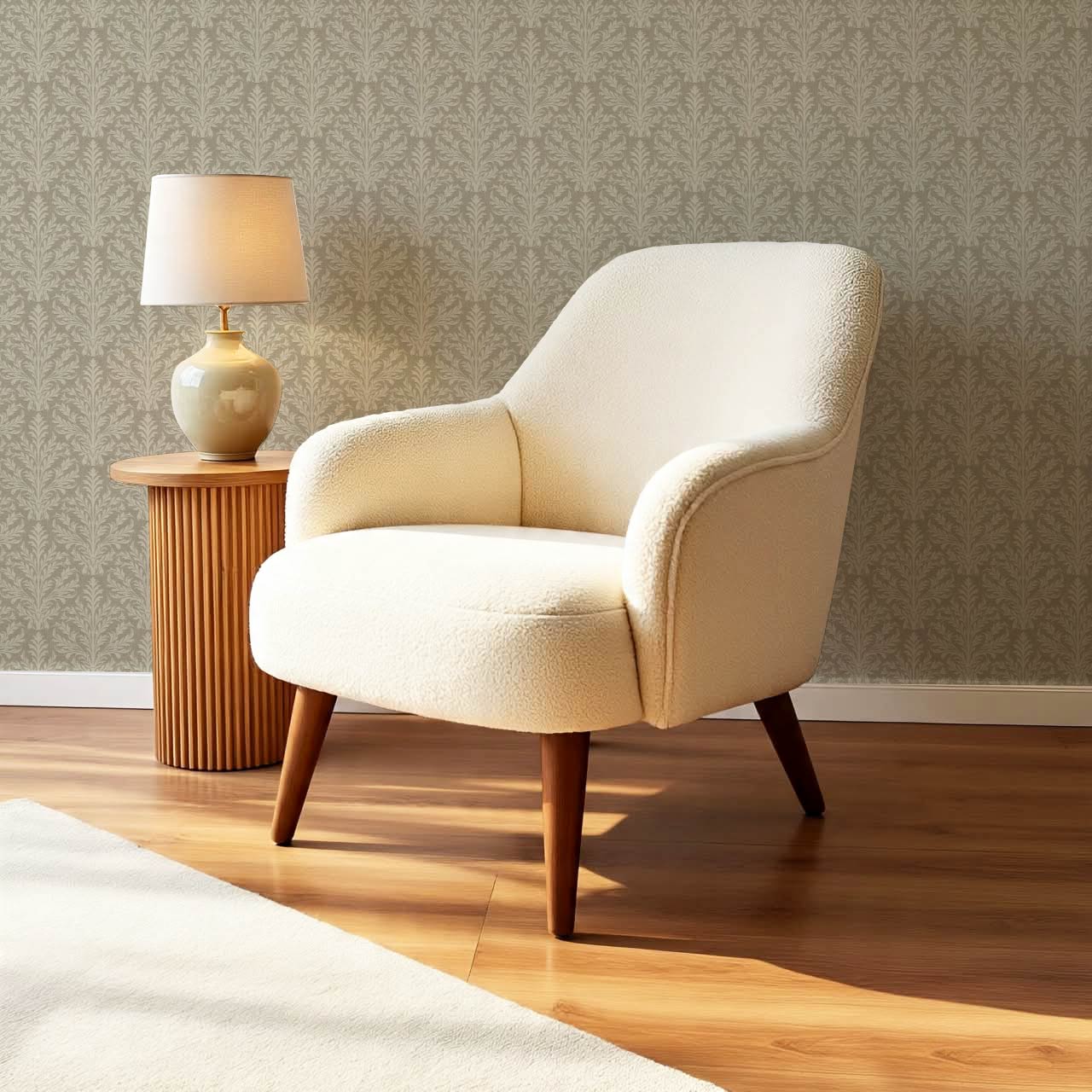 Novalie Diamond Damask Olive Stone Wallpaper
