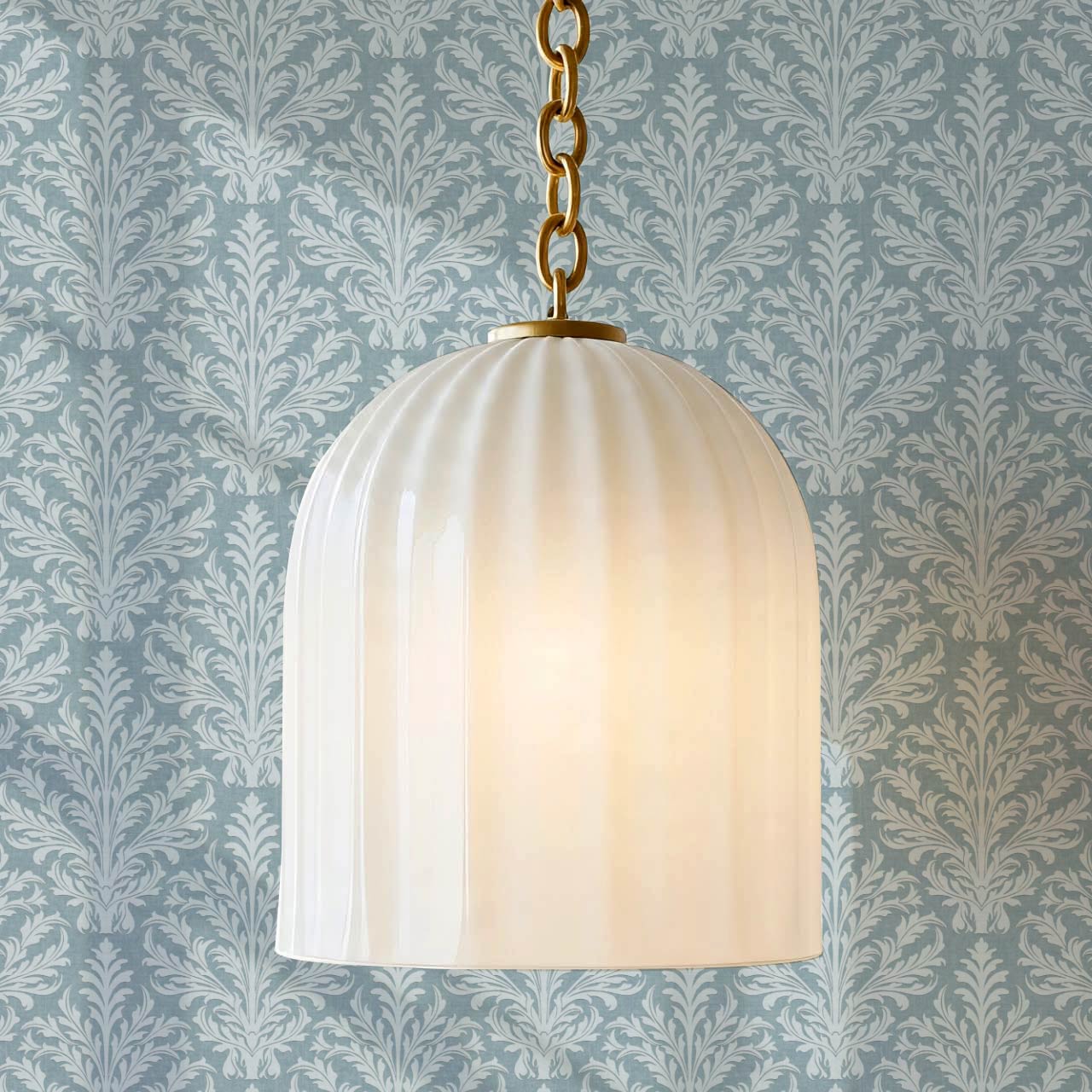 Novalie Diamond Damask Blue Sky Wallpaper