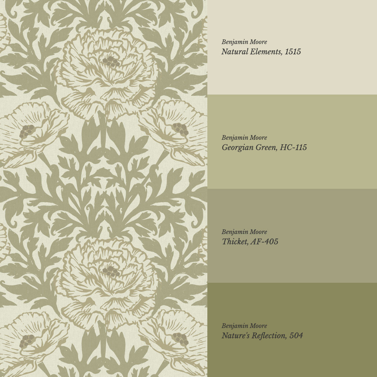 Nyla Blooming Garden Sage Wallpaper