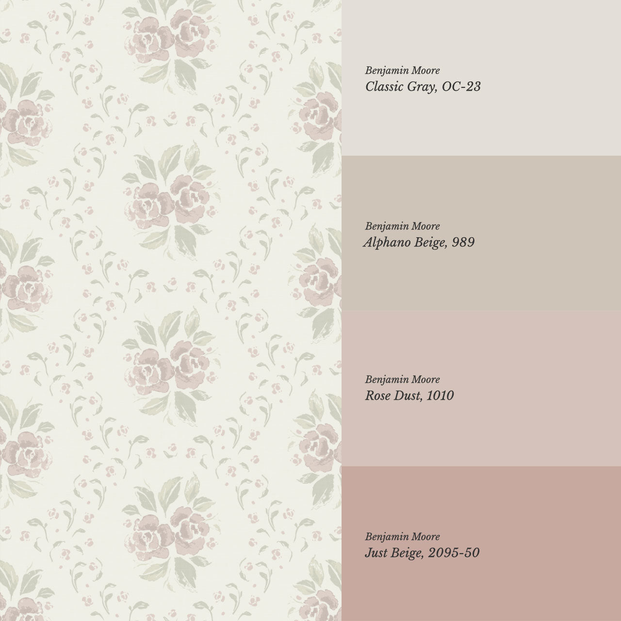 Odelia Large Bloomery Blush Cream Wallpaper