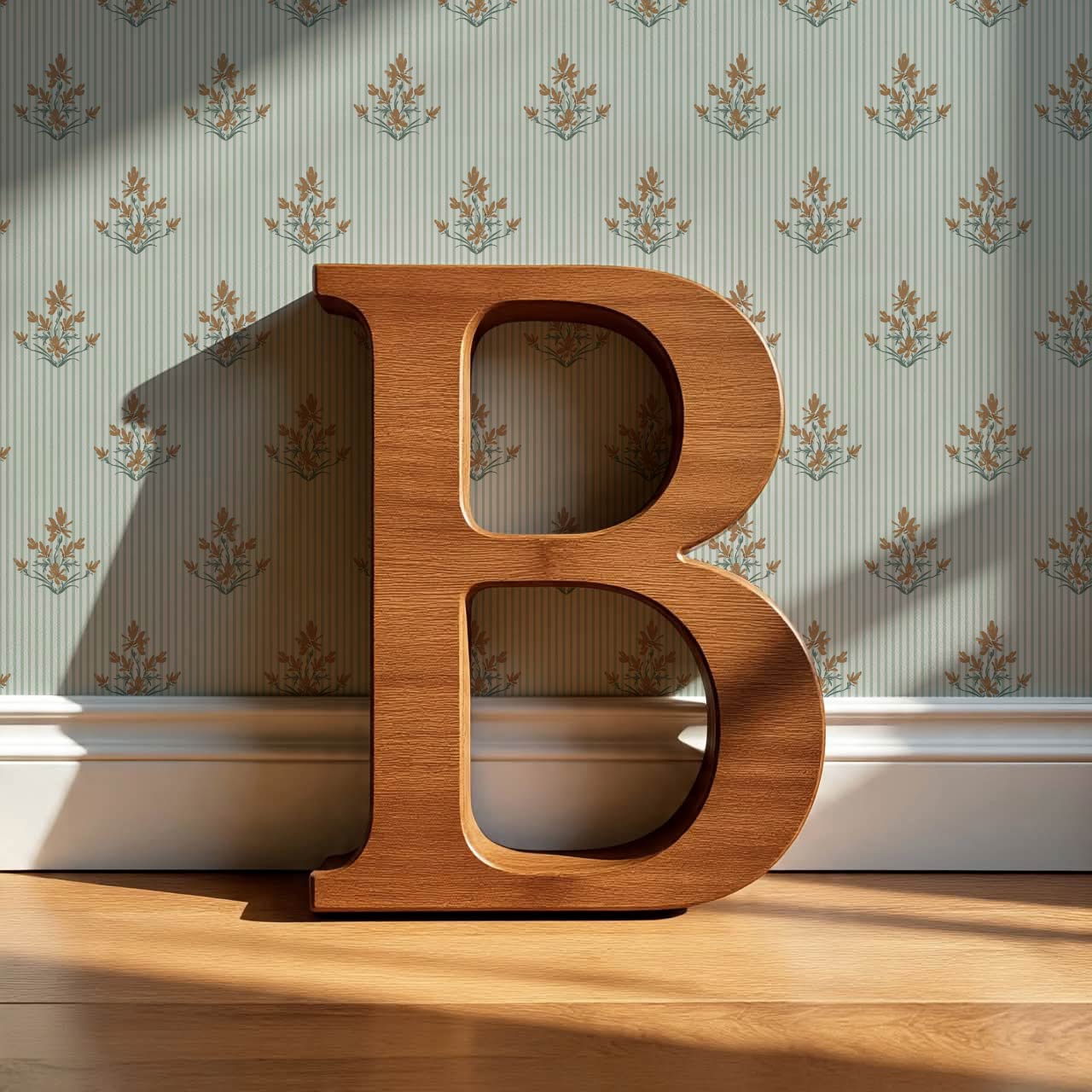 Odette Blooms Marigold Mint Wallpaper