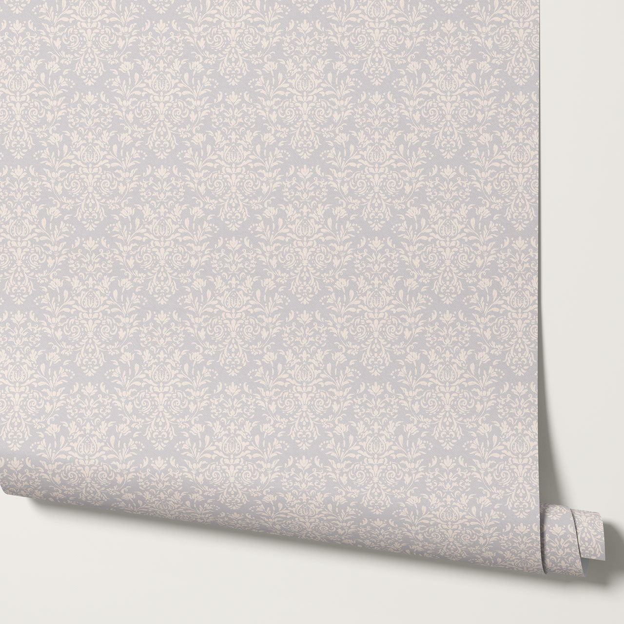 Ofelia Damask French Blue Wallpaper