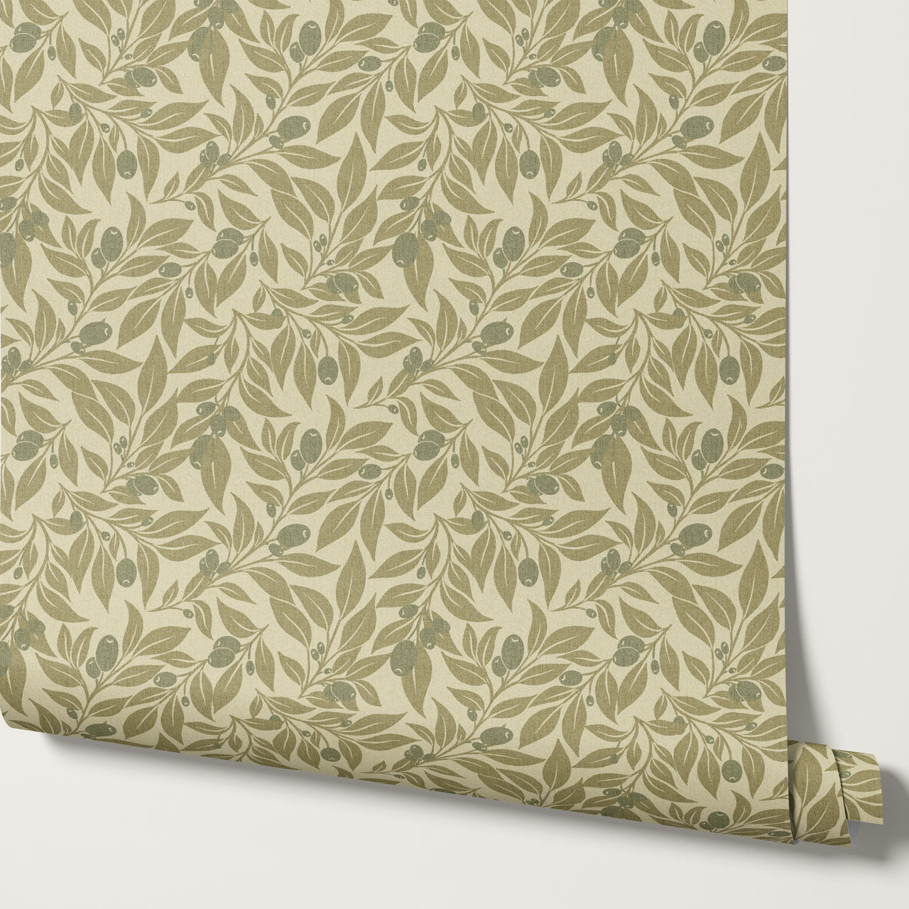 Oliva Vines Green Wallpaper