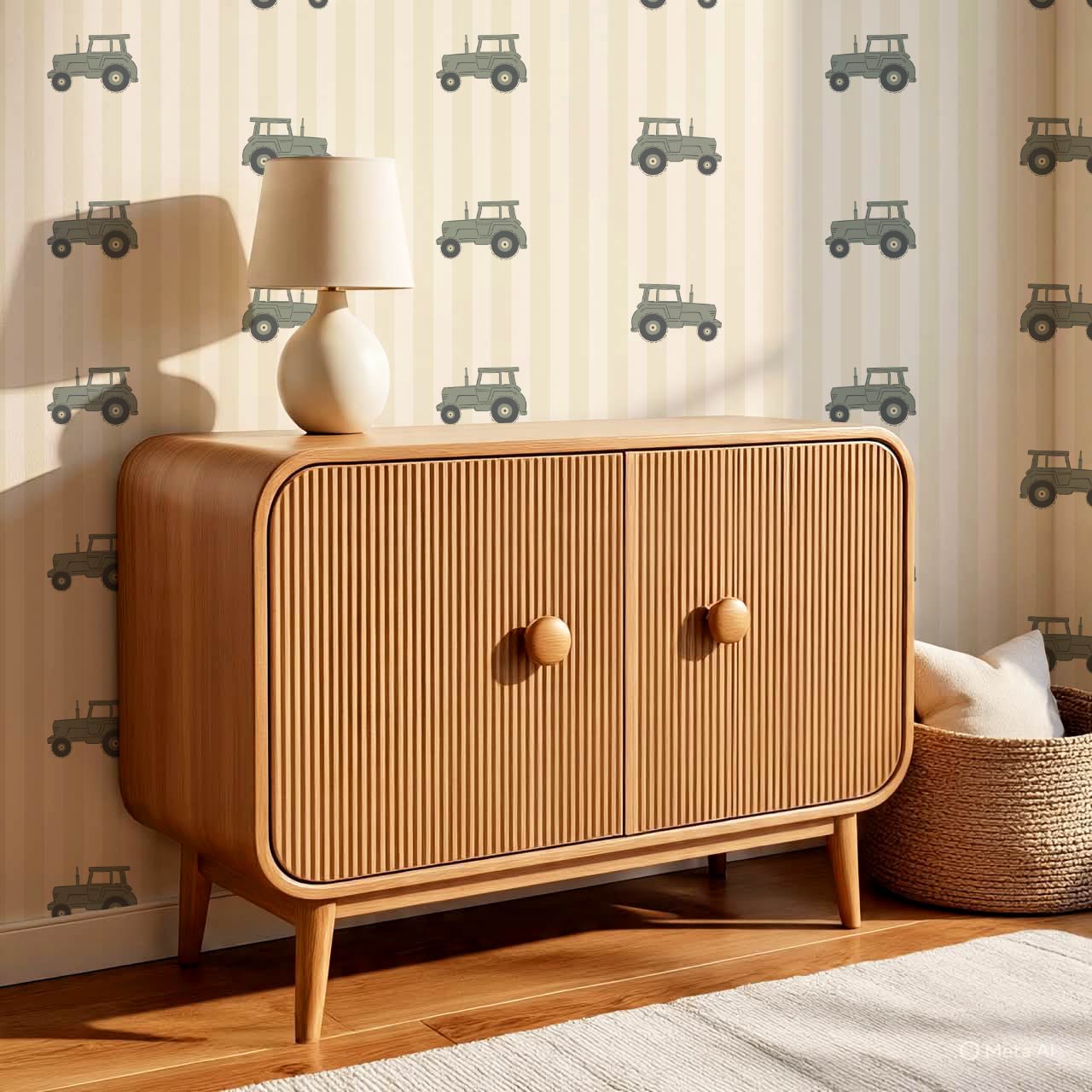 Oliver Tractors Yellow Stripe Green Tractor Wallpaper