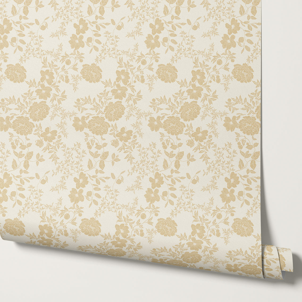 Ottilie Cream Tossed Florals Wallpaper