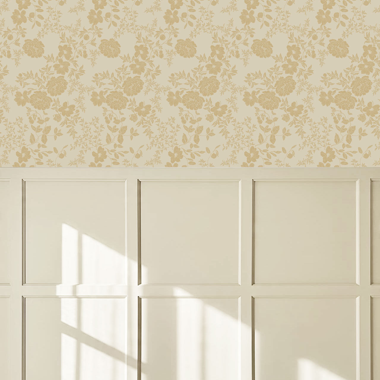 Ottilie Cream Tossed Florals Wallpaper