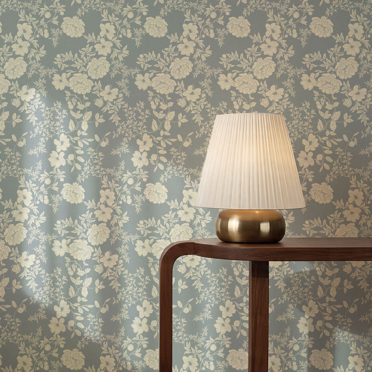 Ottilie French Blue Tossed Florals Wallpaper