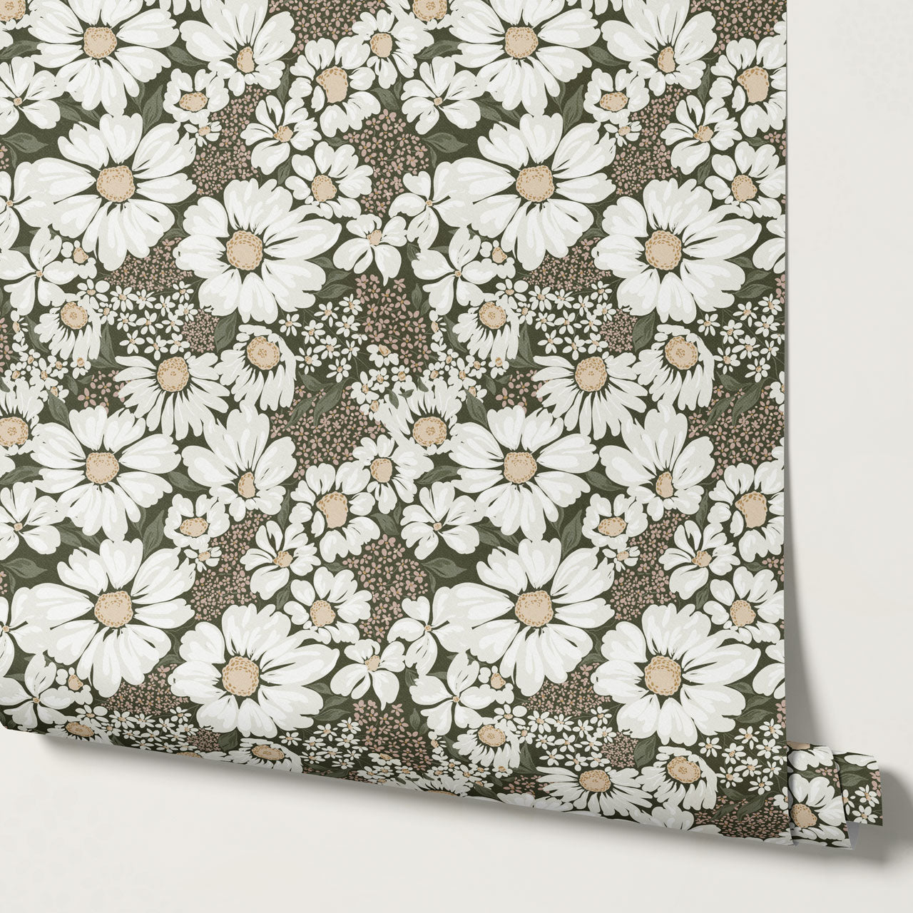 Pauline Daisy Bouquet Forest Wallpaper