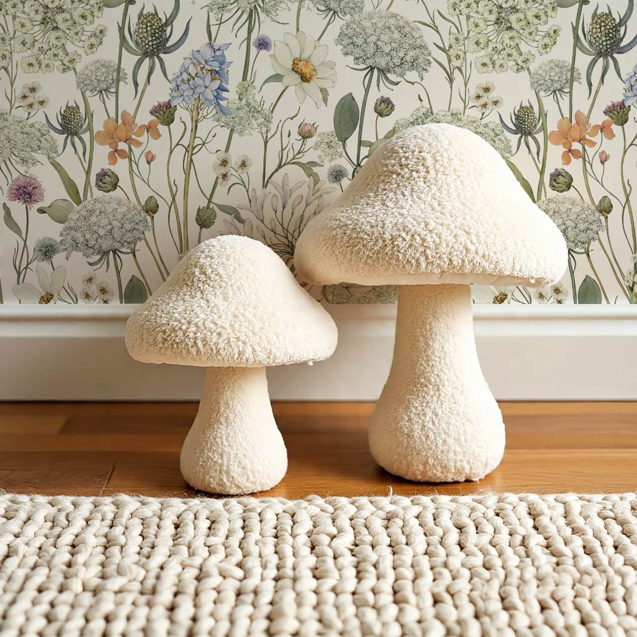 Perlette Wildflower Whisper White Wallpaper
